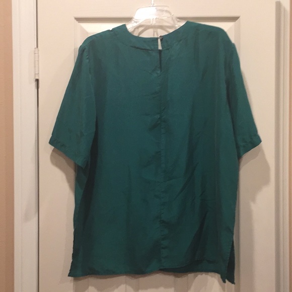 Vintage Niveau Classix 100% silk short-sleeved blouse - Picture 2 of 7